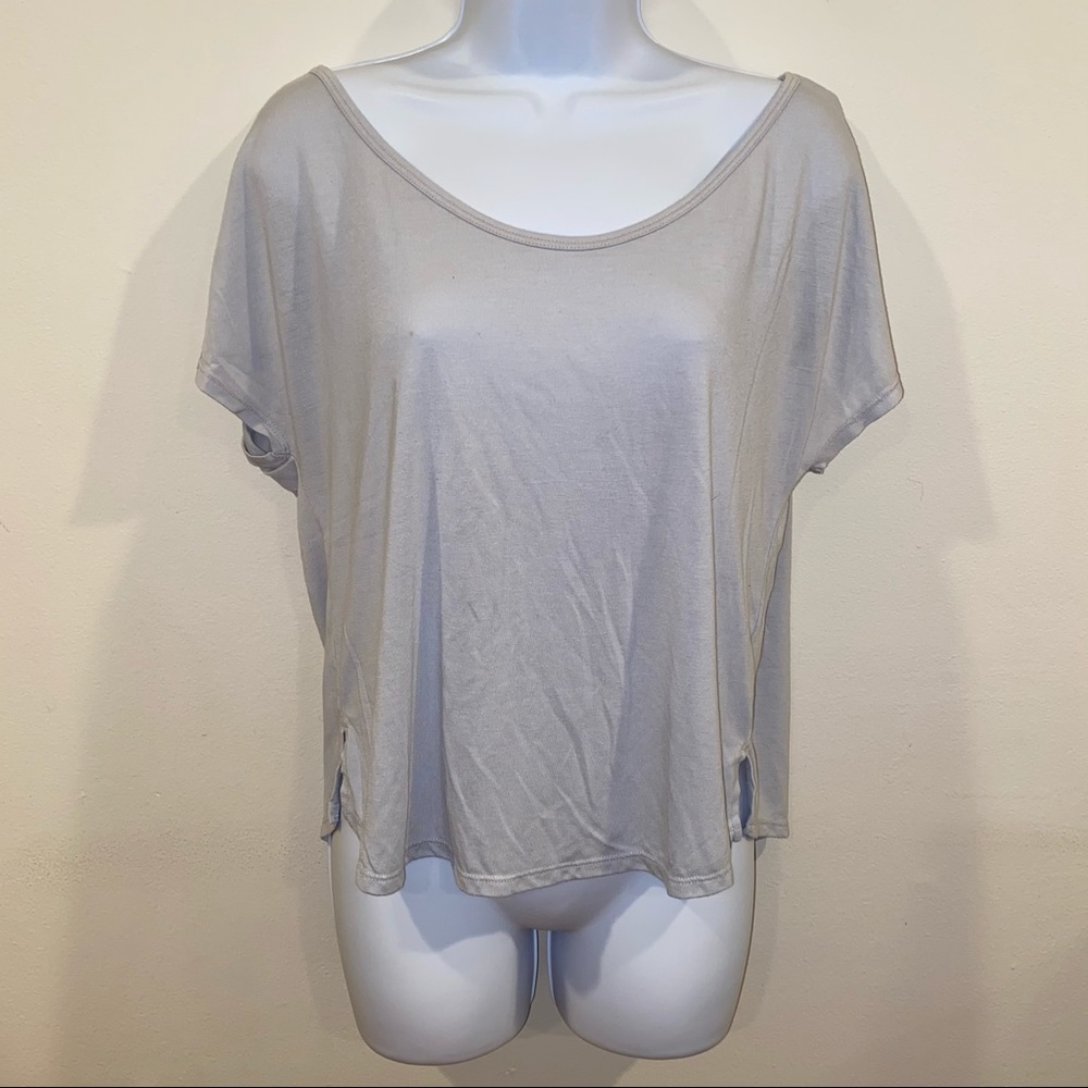 Old Navy Active - Go Dry Slit Back T Shirt - Gray